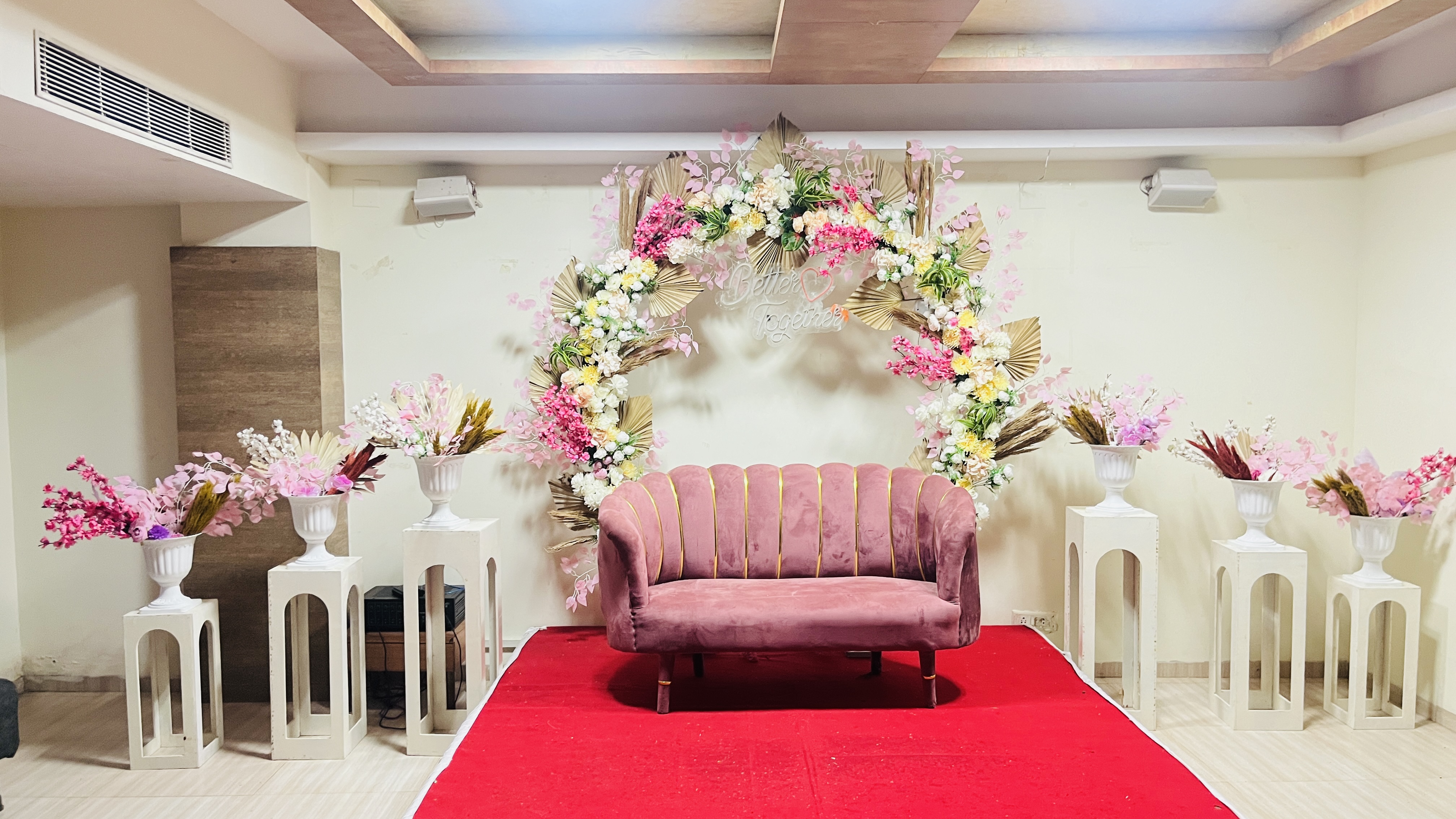 Ring ceremony stage